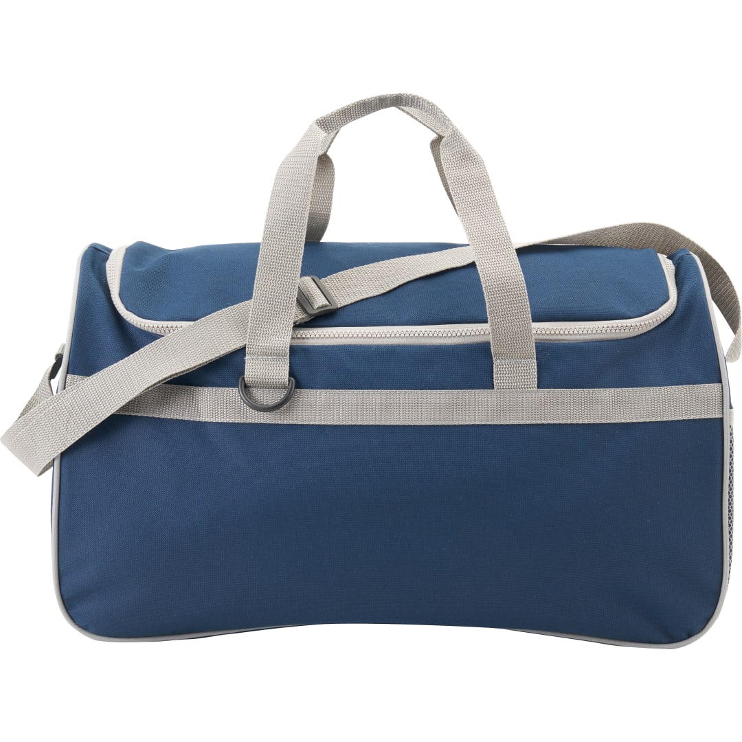 Front View of Black Breezy Recycled Duffle