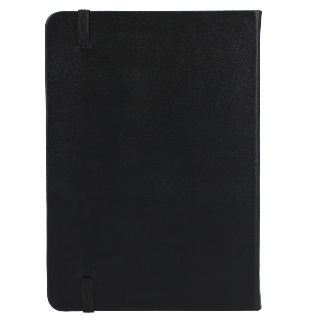 Front View of Black 5" x 7" Remark Recycled Bound Notebook
