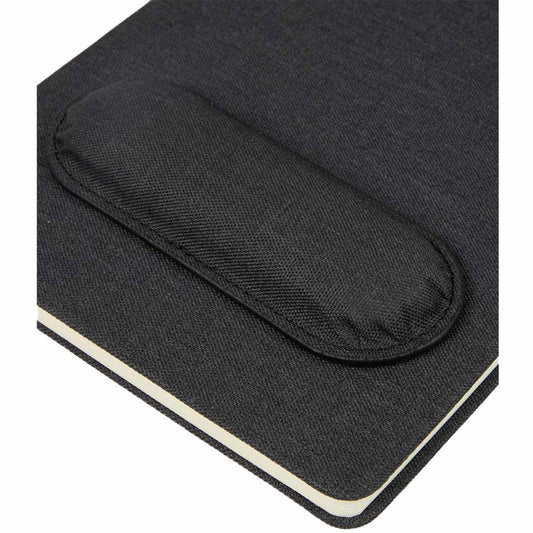 Black 5.5" x 8.5" FSC® Recycled Mouse Pad Bound Notebook
