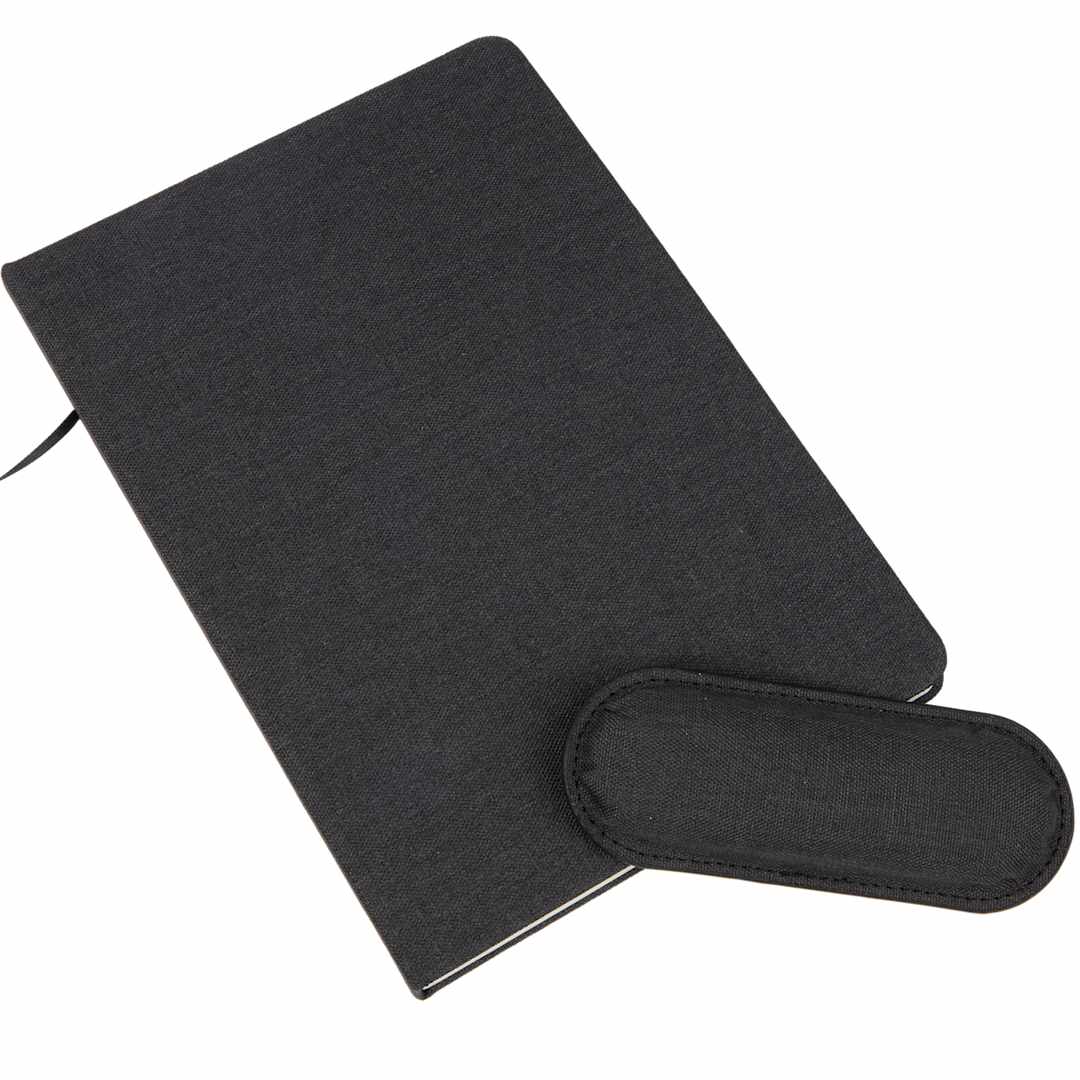 5.5" x 8.5" FSC® Recycled Mouse Pad Bound Notebook