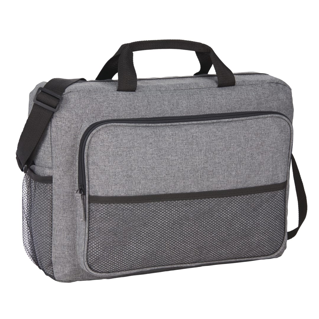 Front View of Gray Brandt 15" Computer Business Case