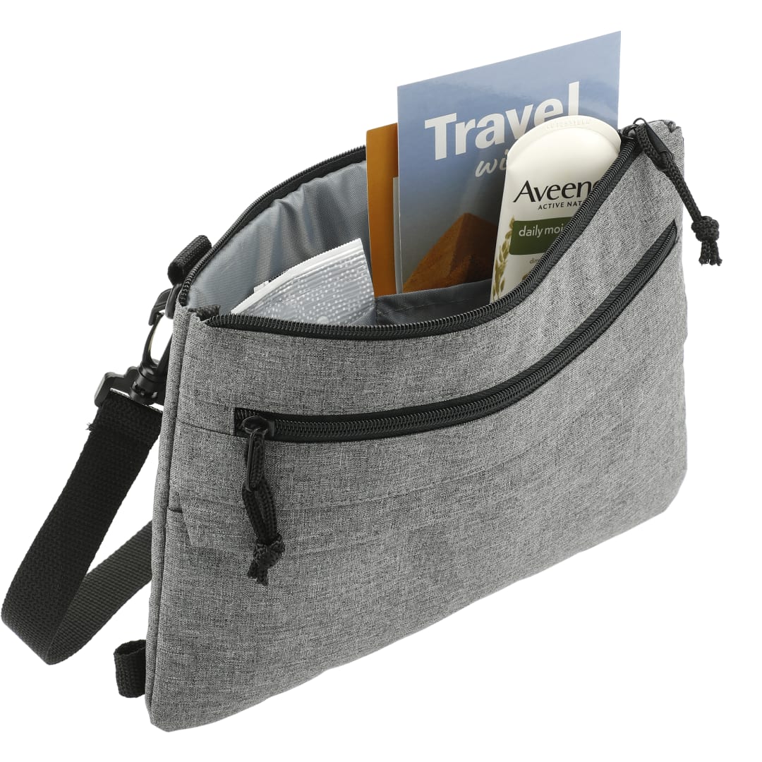 Front View of Gray Convertible Sling