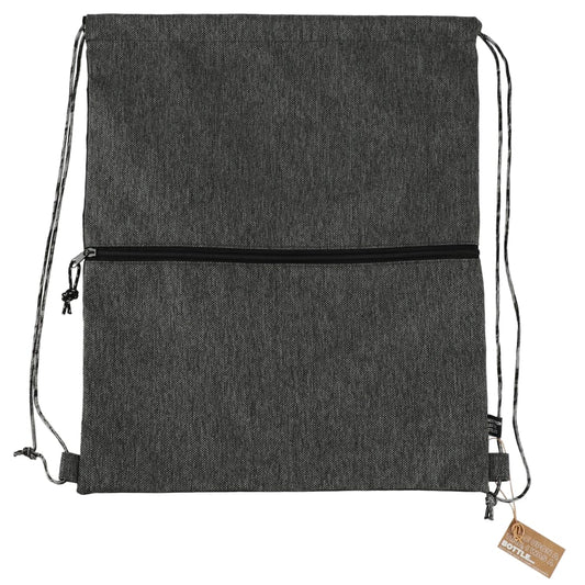 Front View of Gray Vila Recycled Drawstring