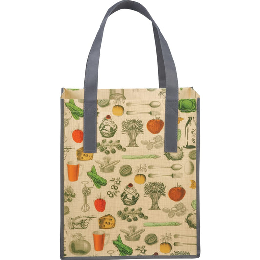Big Grocery Vintage Laminated Non-Woven Tote