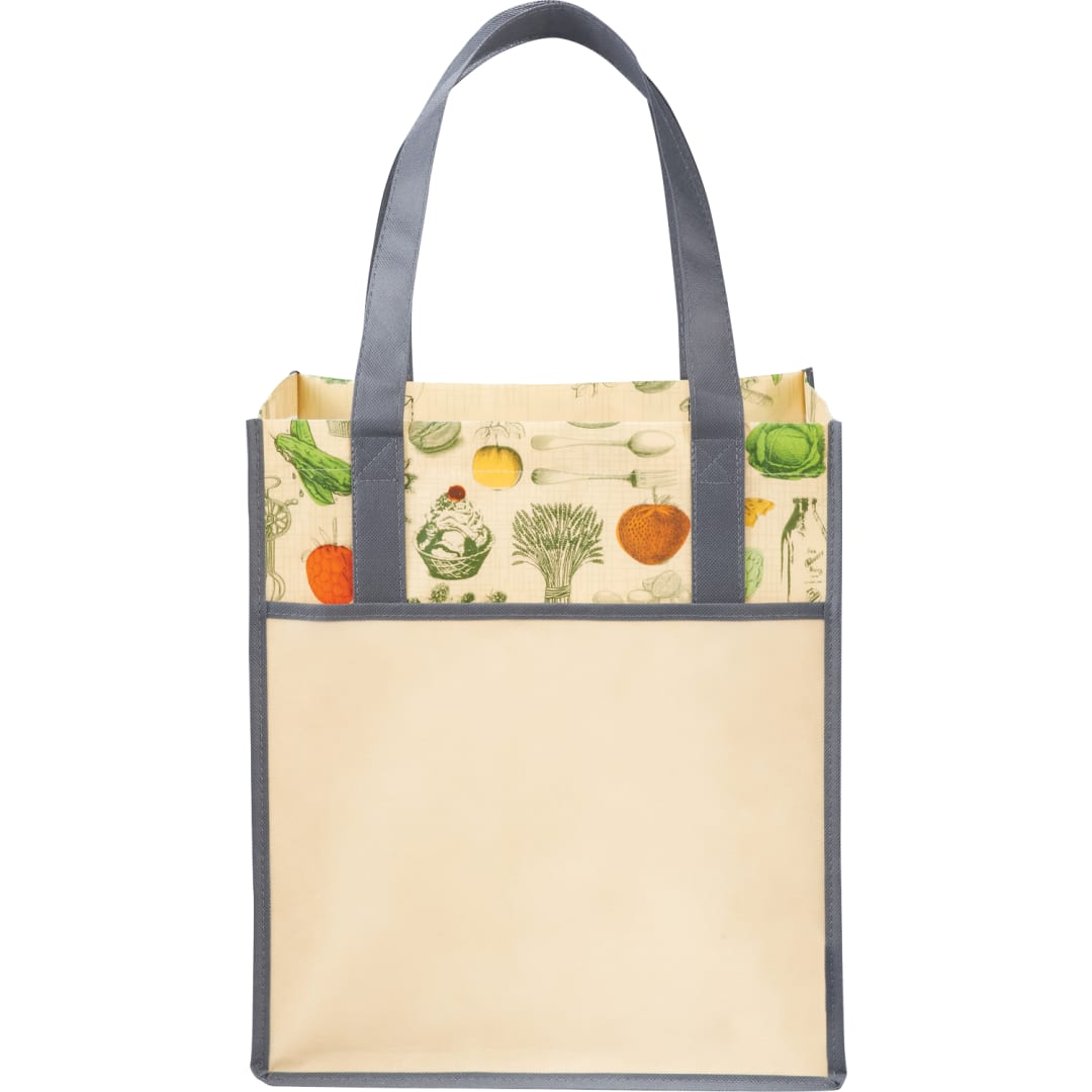 Big Grocery Vintage Laminated Non-Woven Tote