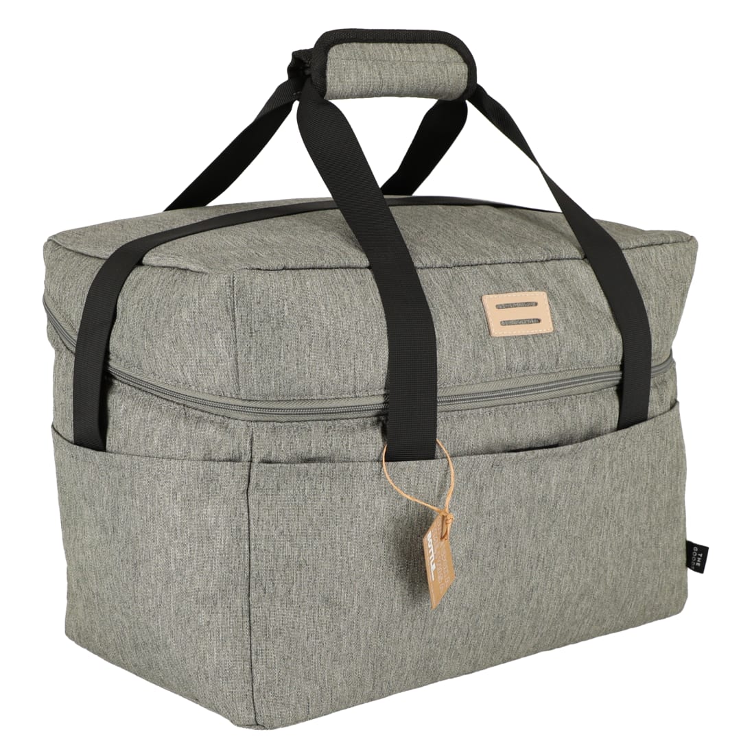 Front View of Gray THE GOODS™ Recycled 36 Can Flip Top Cooler