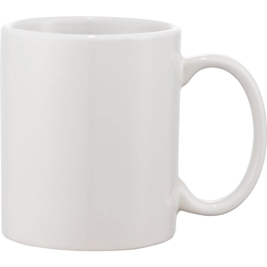 Front View of White Bounty 11oz Ceramic Mug