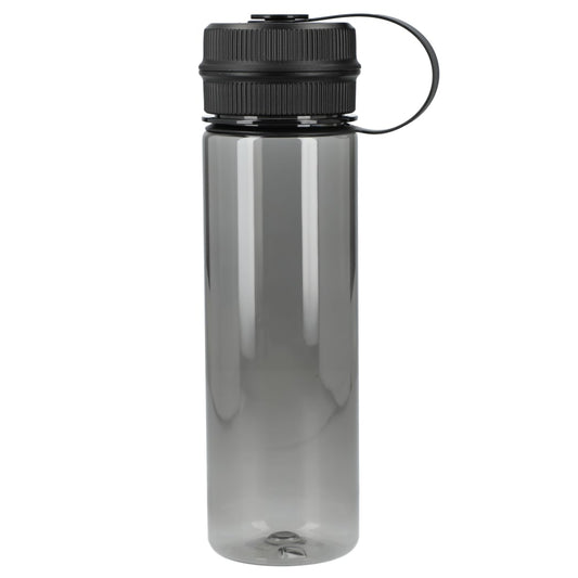 Front View of Gray Venture Recycled R-PET Sports Bottle 21oz