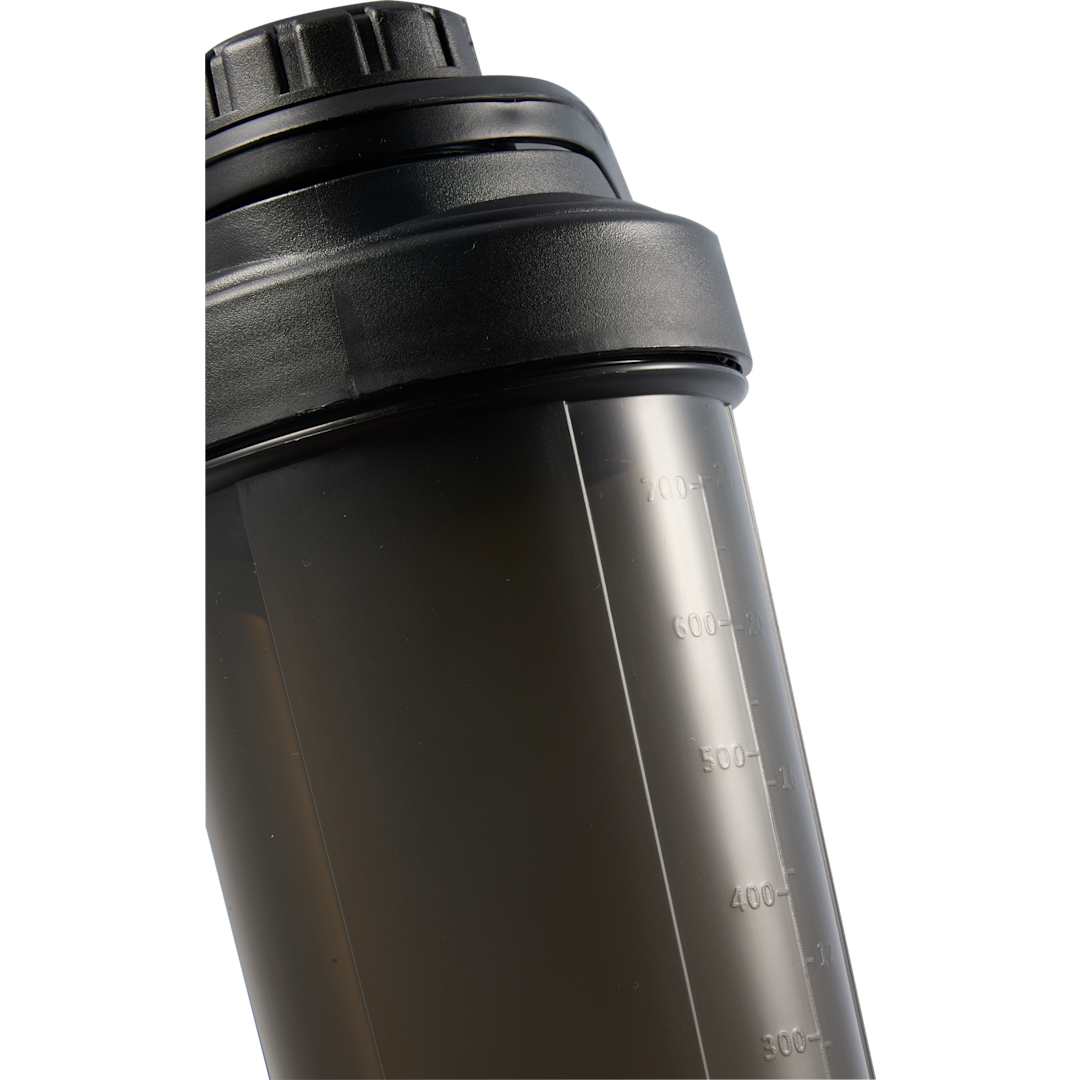 Front View of Black Buddy 24oz Recycled Protein Shaker Bottle