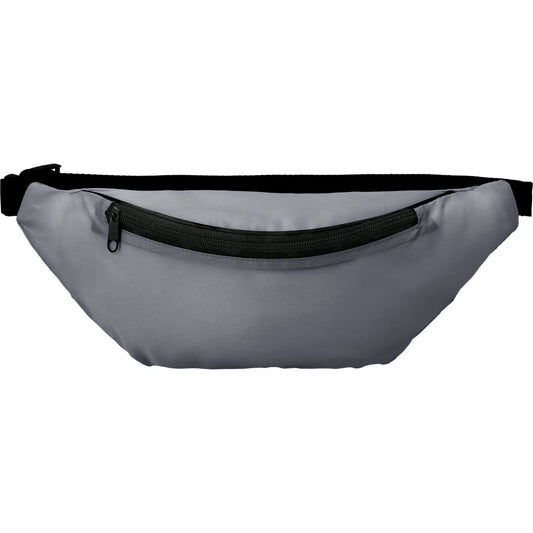 Front View of Black Hipster Recycled rPET Fanny Pack