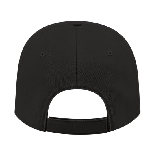 Front View of Black Cap America Lightweight Structured Low Profile Cap
