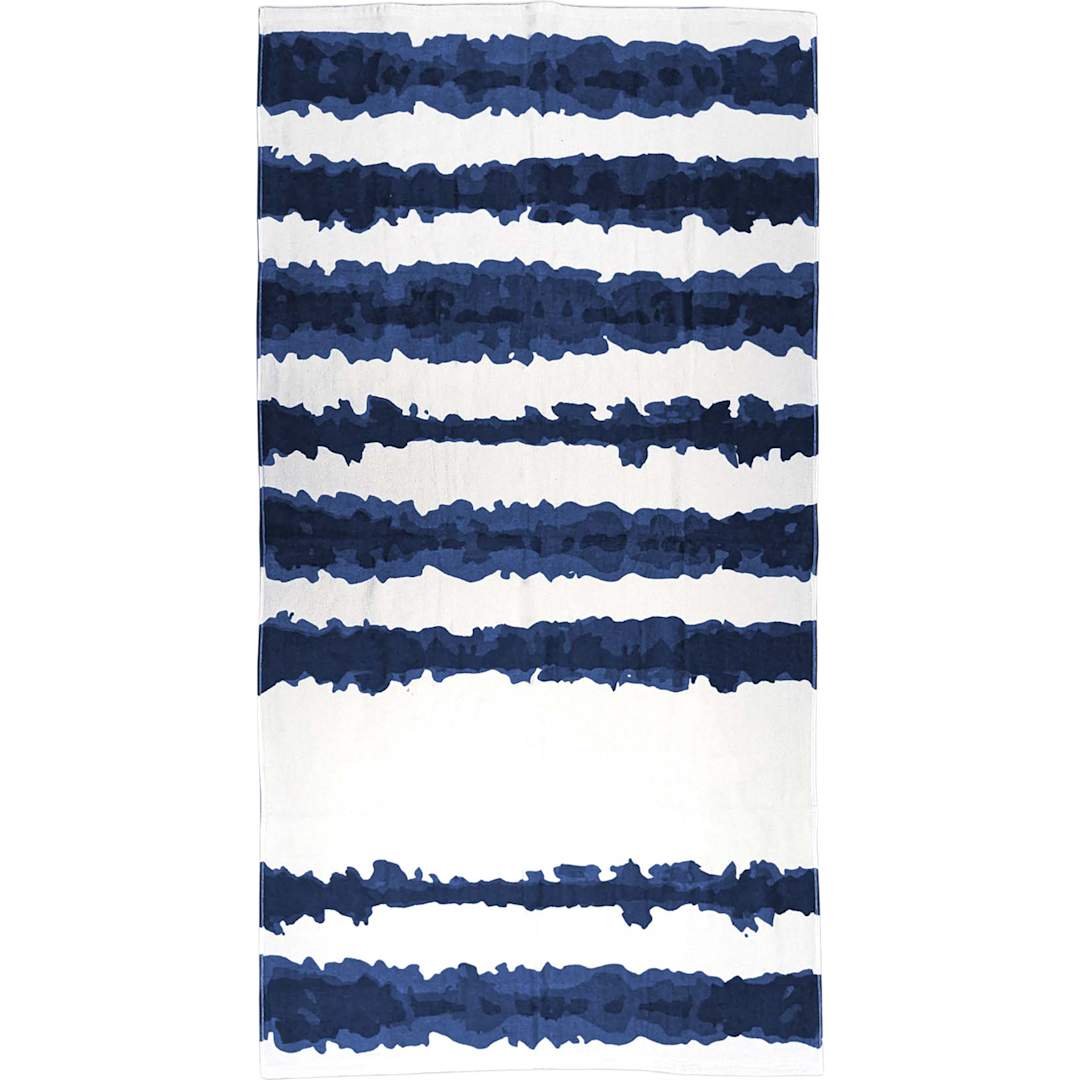 Good Vibes Cabana Stripe Beach Towel