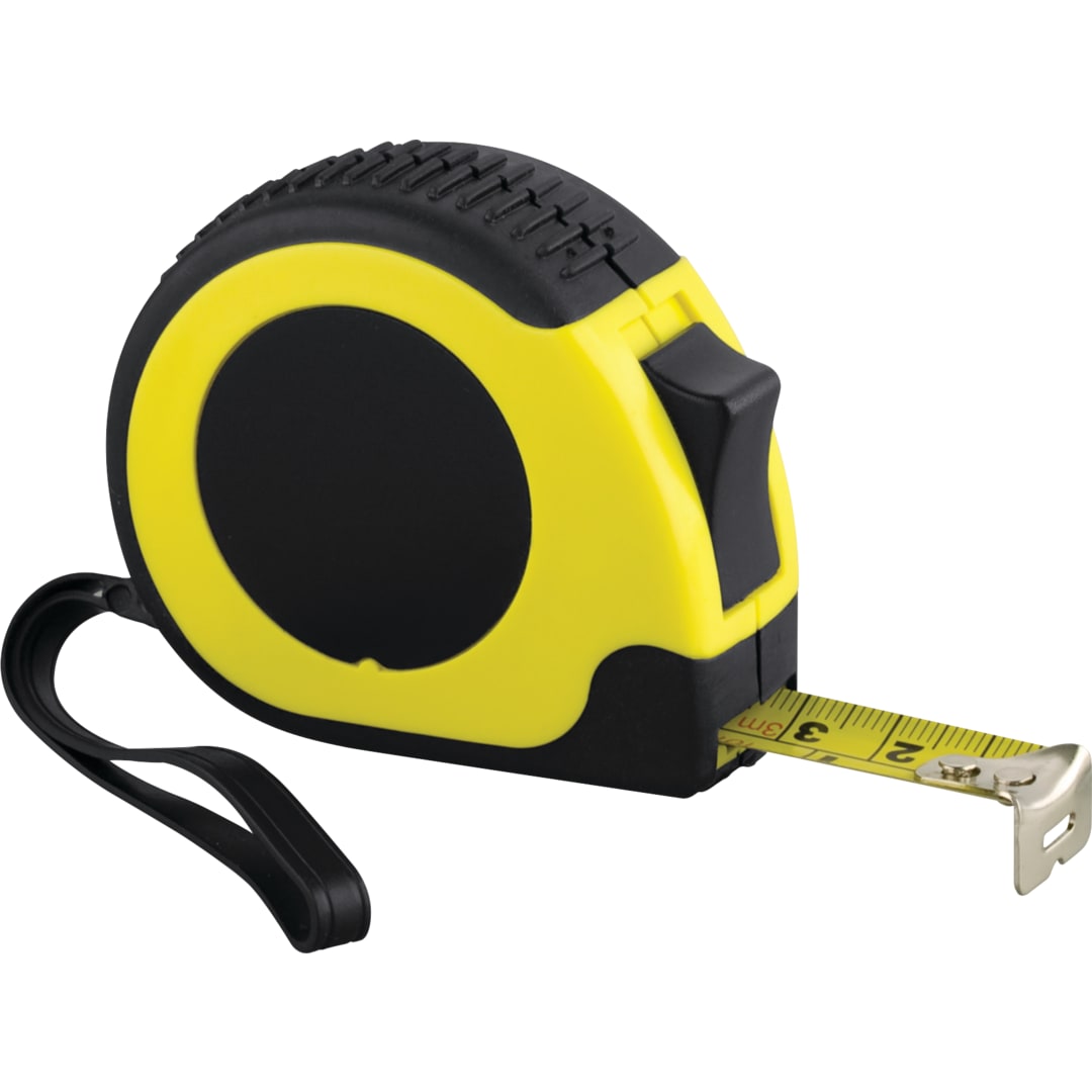 Yellow Rugged 10 ft Locking Tape Measure