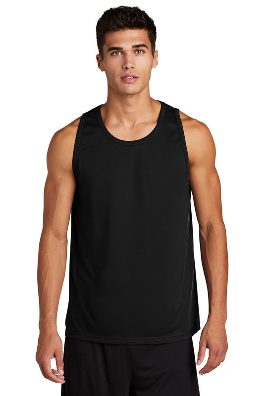 Front View of Black Sport-Tek PosiCharge Competitor Tank. ST356 - XS