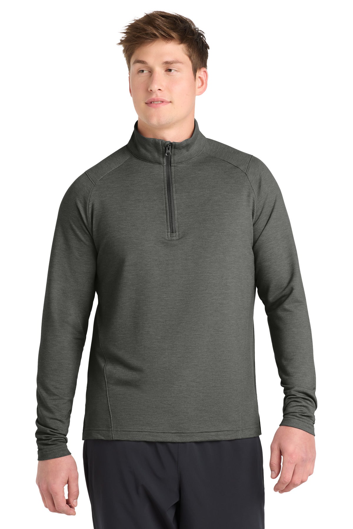 SanMar ST561_darkgreyheather_model_front.jpg