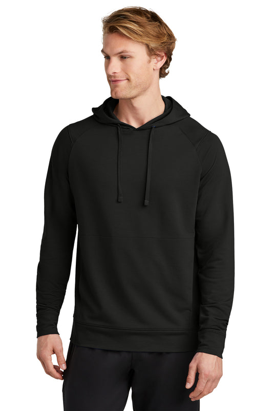 Front View of Black Sport-Tek Sport-Wick Flex Fleece Pullover Hoodie ST562 - XS