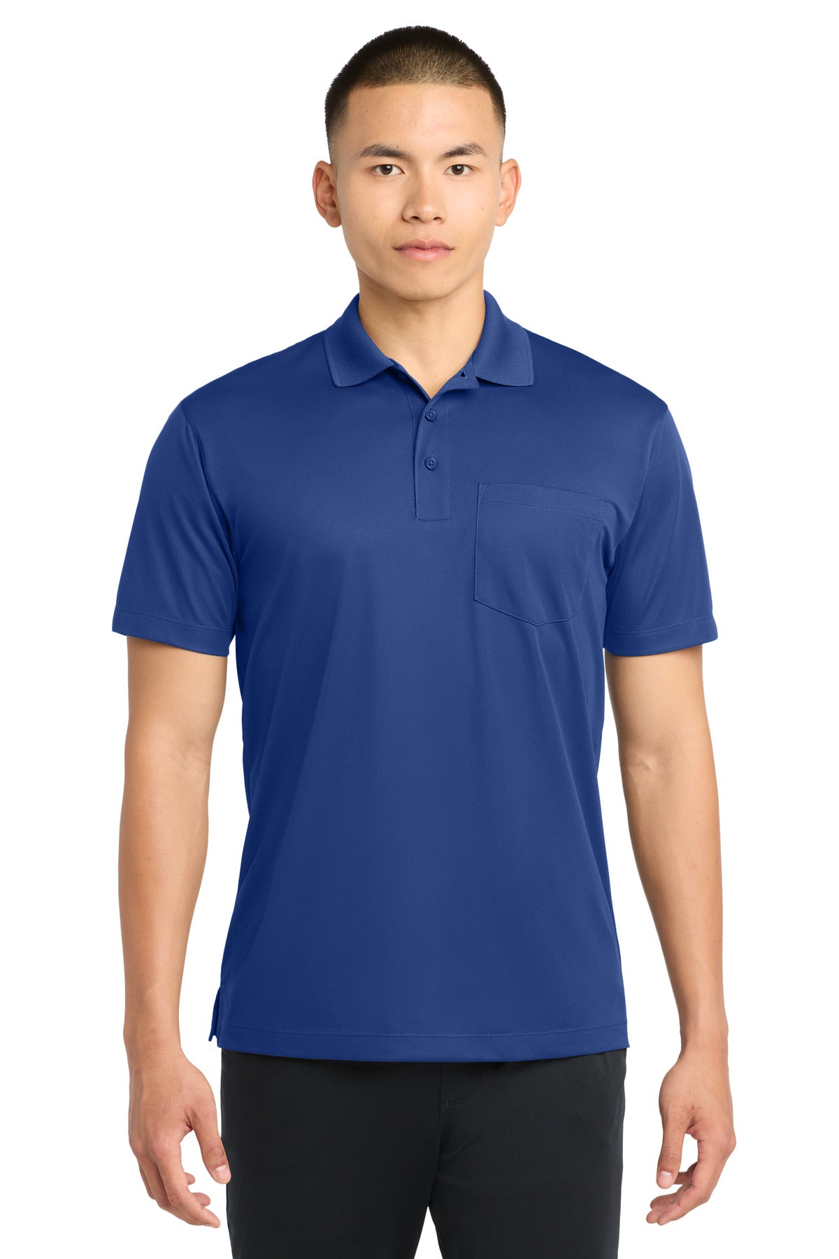 Sport-Tek Micropique Sport-Wick Pocket Polo. ST651