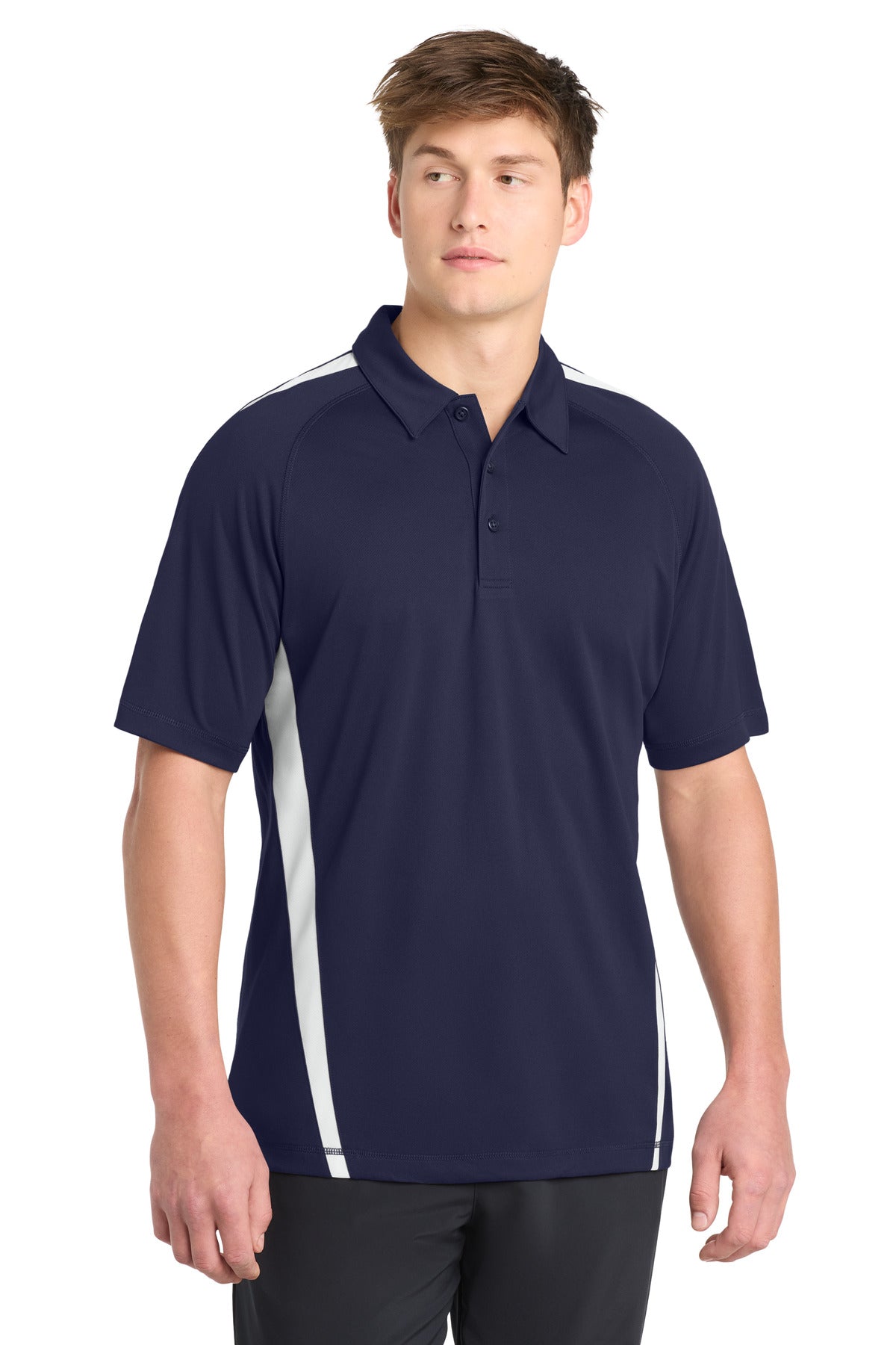 Sport-Tek PosiCharge Micro-Mesh Colorblock Polo. ST685