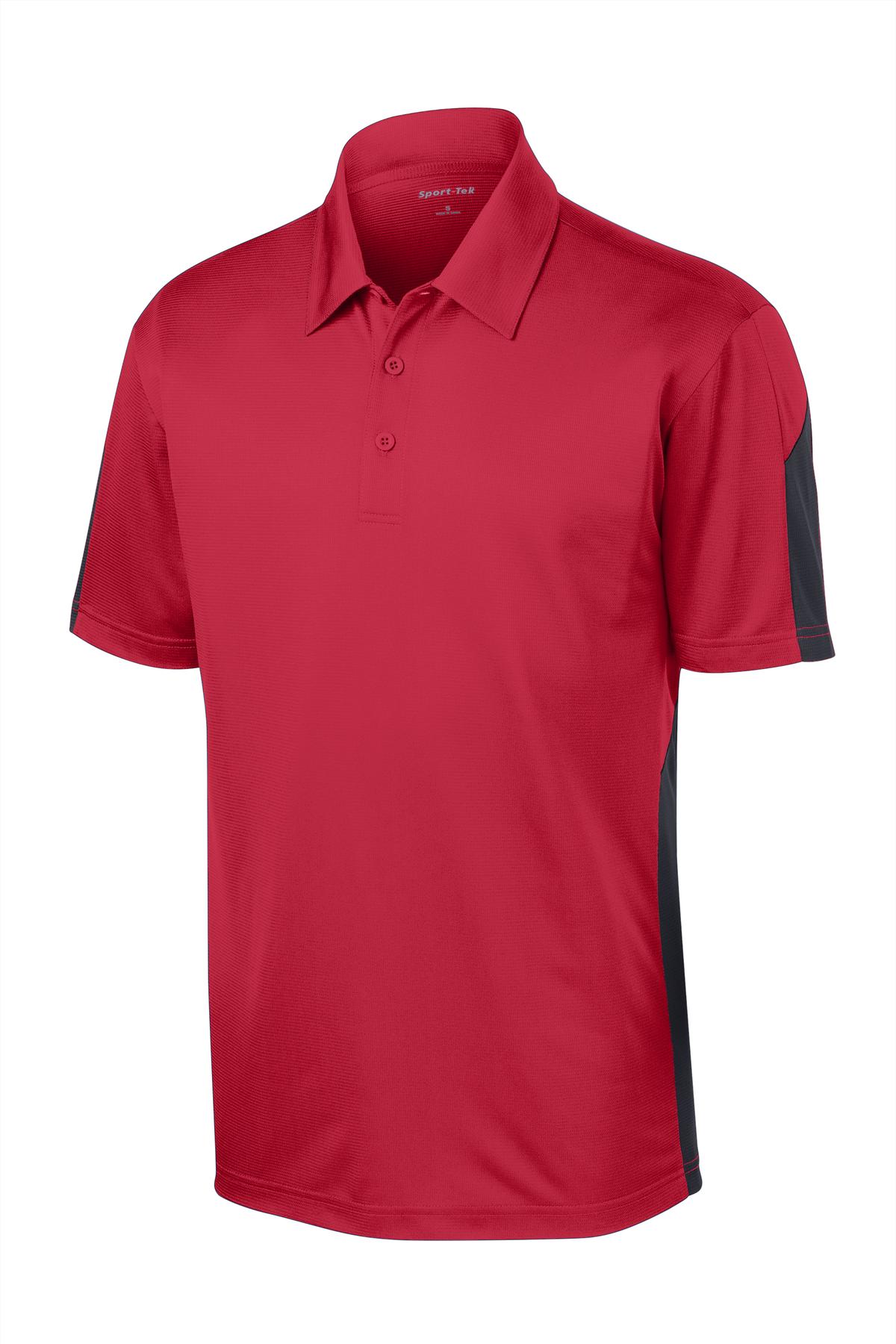 Sport-Tek PosiCharge Active Textured Colorblock Polo. ST695