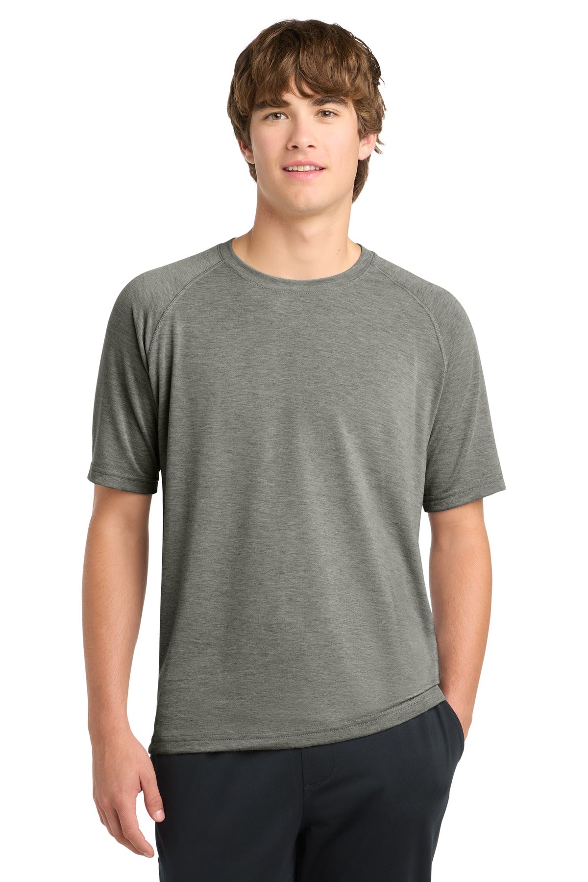 SanMar ST700_heathergrey_model_front.jpg