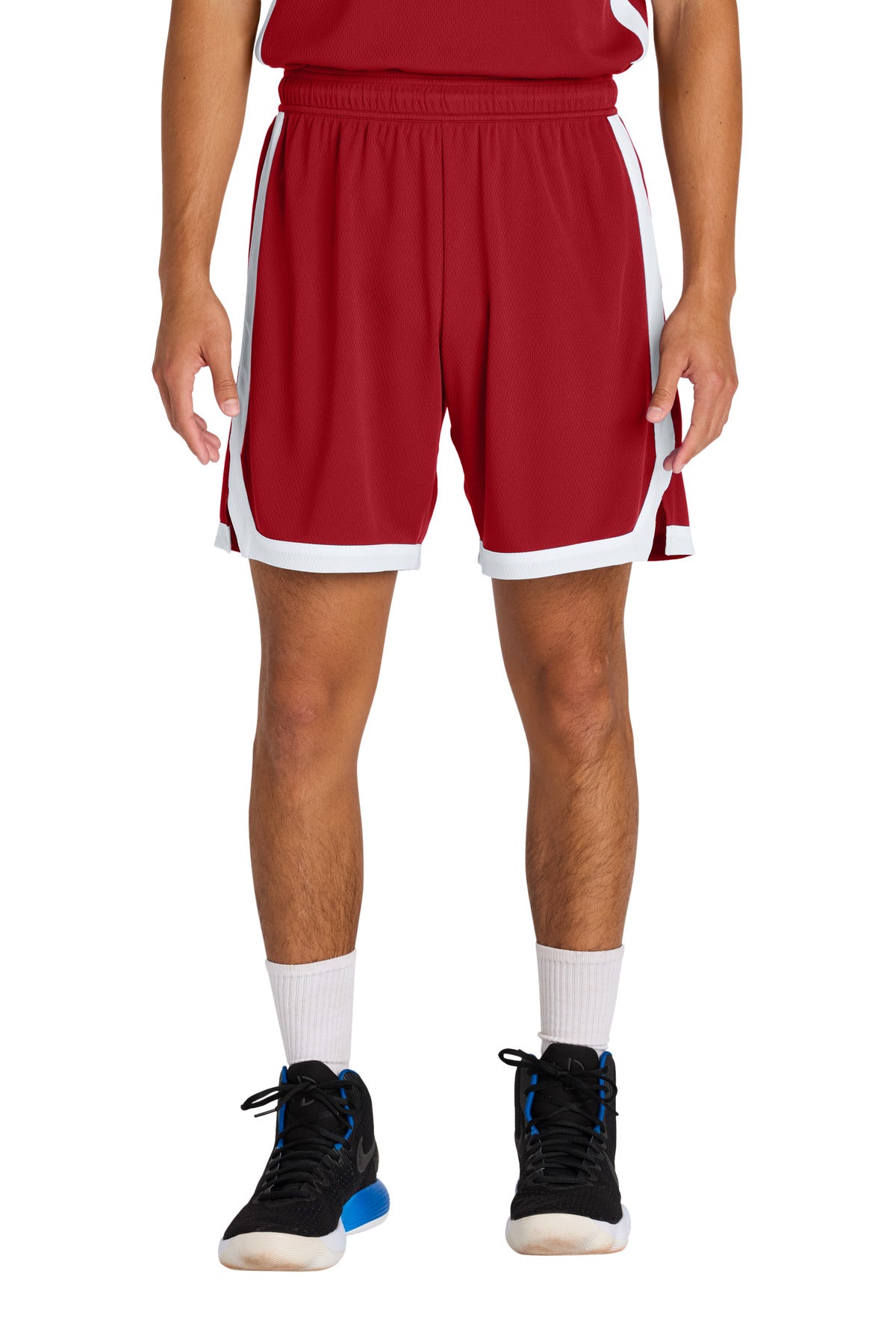 SanMar ST901_deepredwhite_model_front.jpg