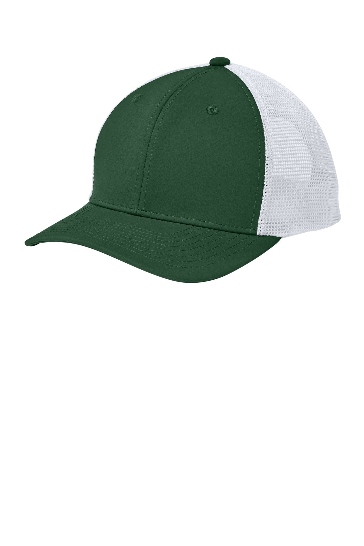SanMar STC46_forestgreenwhite_hat_left.jpg