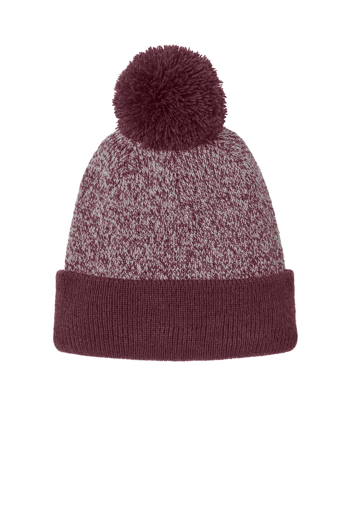 Sport-Tek Halftime Heather Pom Beanie STC68