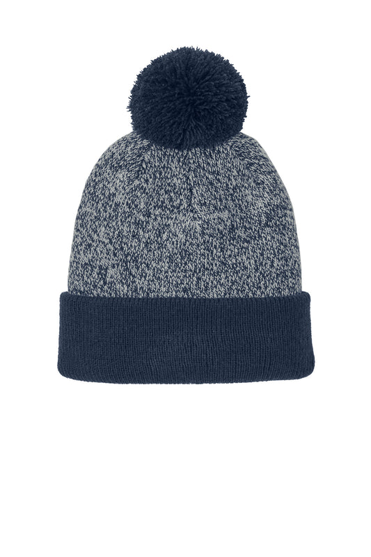 Sport-Tek Halftime Heather Pom Beanie STC68
