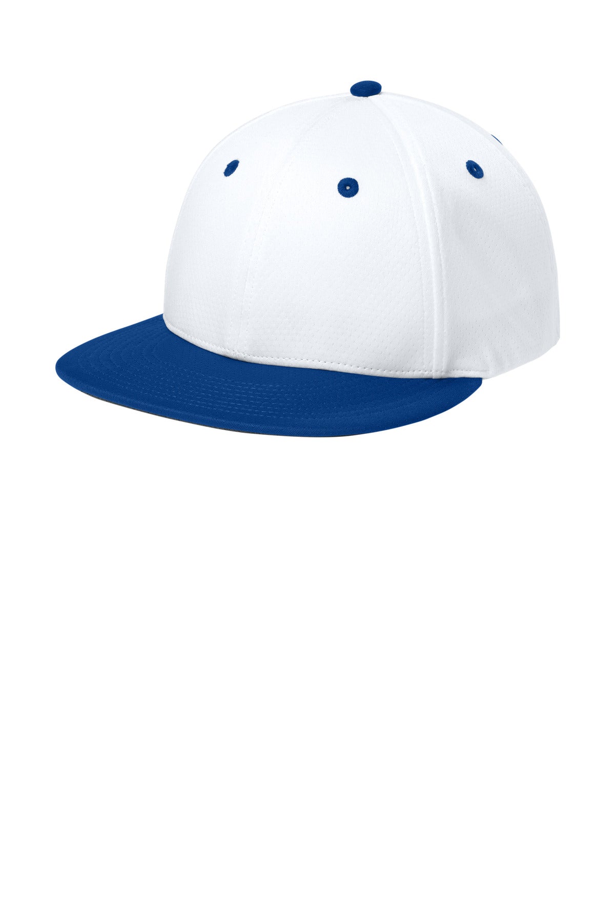 SanMar STC70_whitetrueroyalwhite_hat_left.jpg