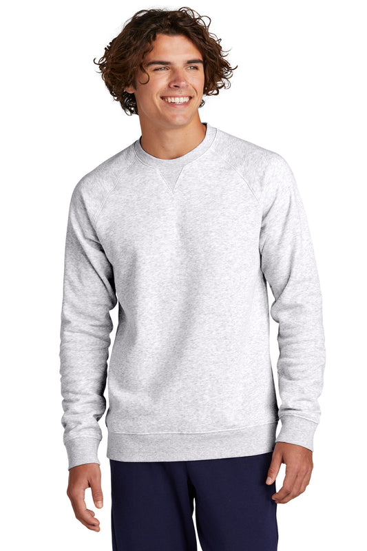 Front View of AthlHthr Sport-Tek Drive Fleece Crewneck STF203 - XS