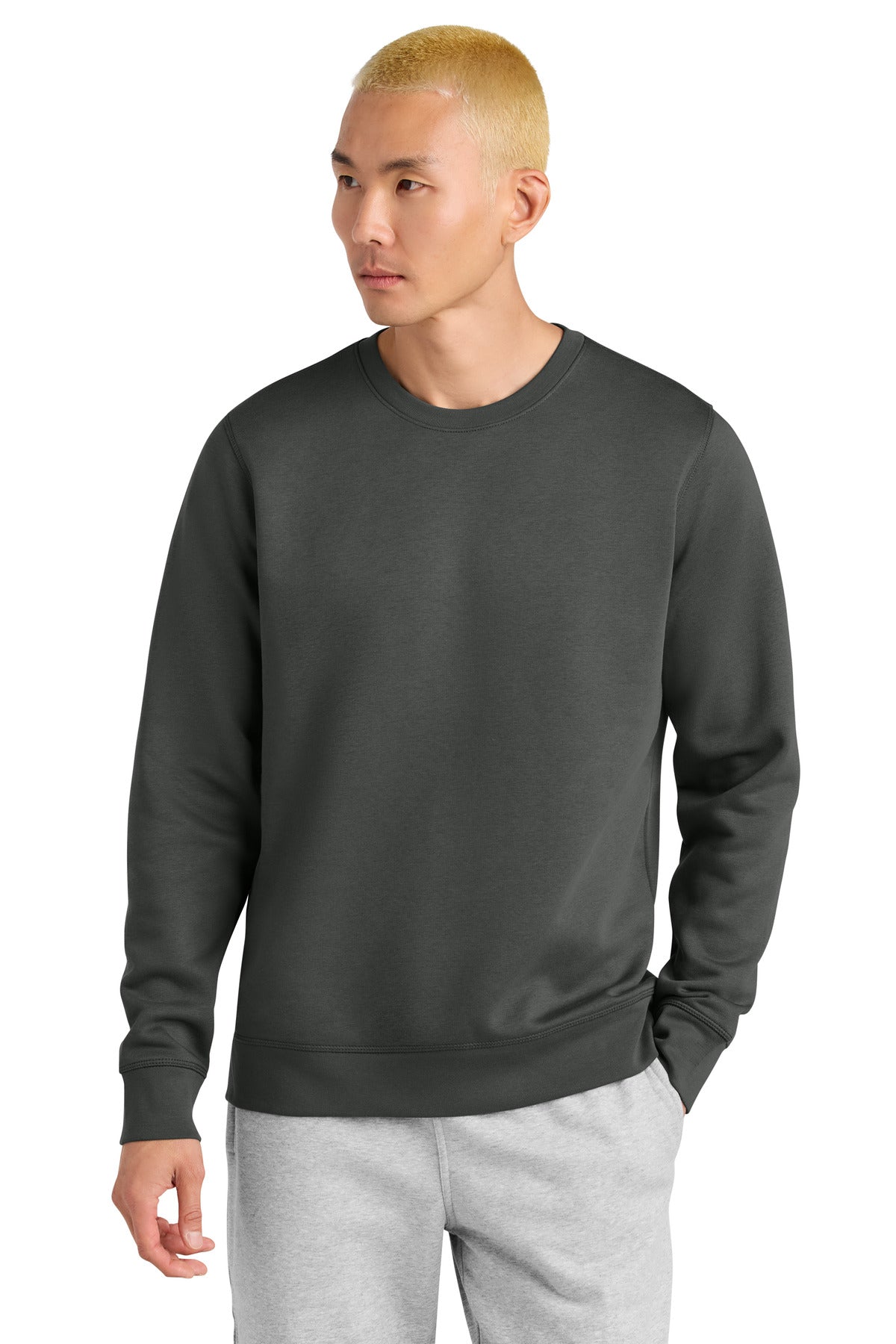 Front View of Anthracite Stanley/Stella Unisex Roller Crewneck Sweatshirt SXU010 - S