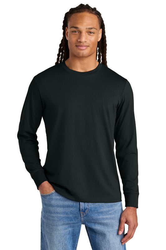 Front View of Black Stanley/Stella Unisex Creator 2.0 Long Sleeve Tee SXU022 - M