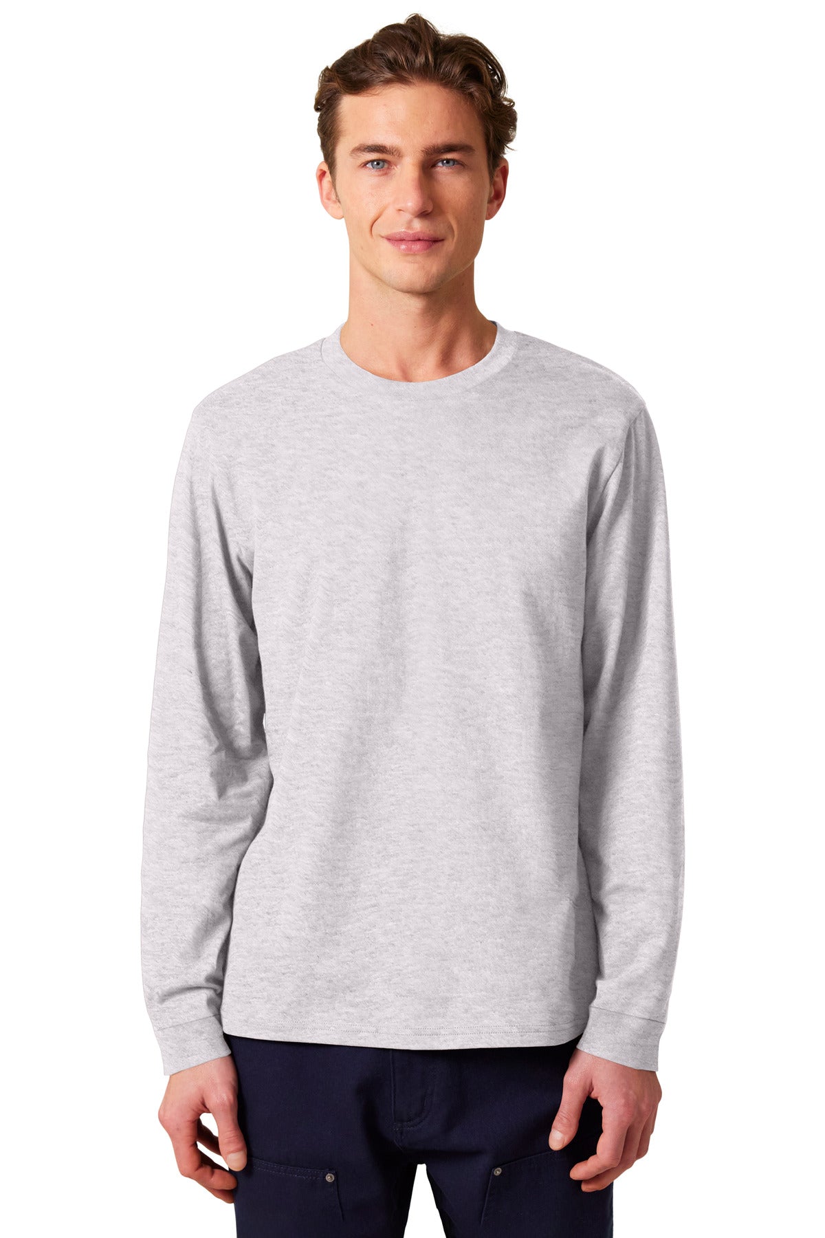 SanMar SXU022_coolheathergrey_model_front.jpg