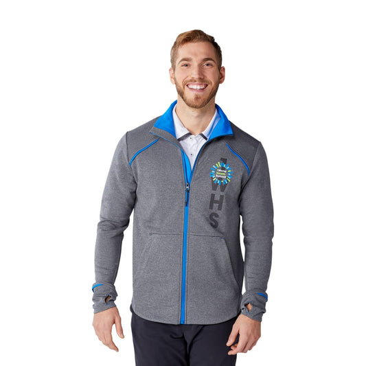 Front View of Blue Men's TAMARACK Full Zip Jacket - S