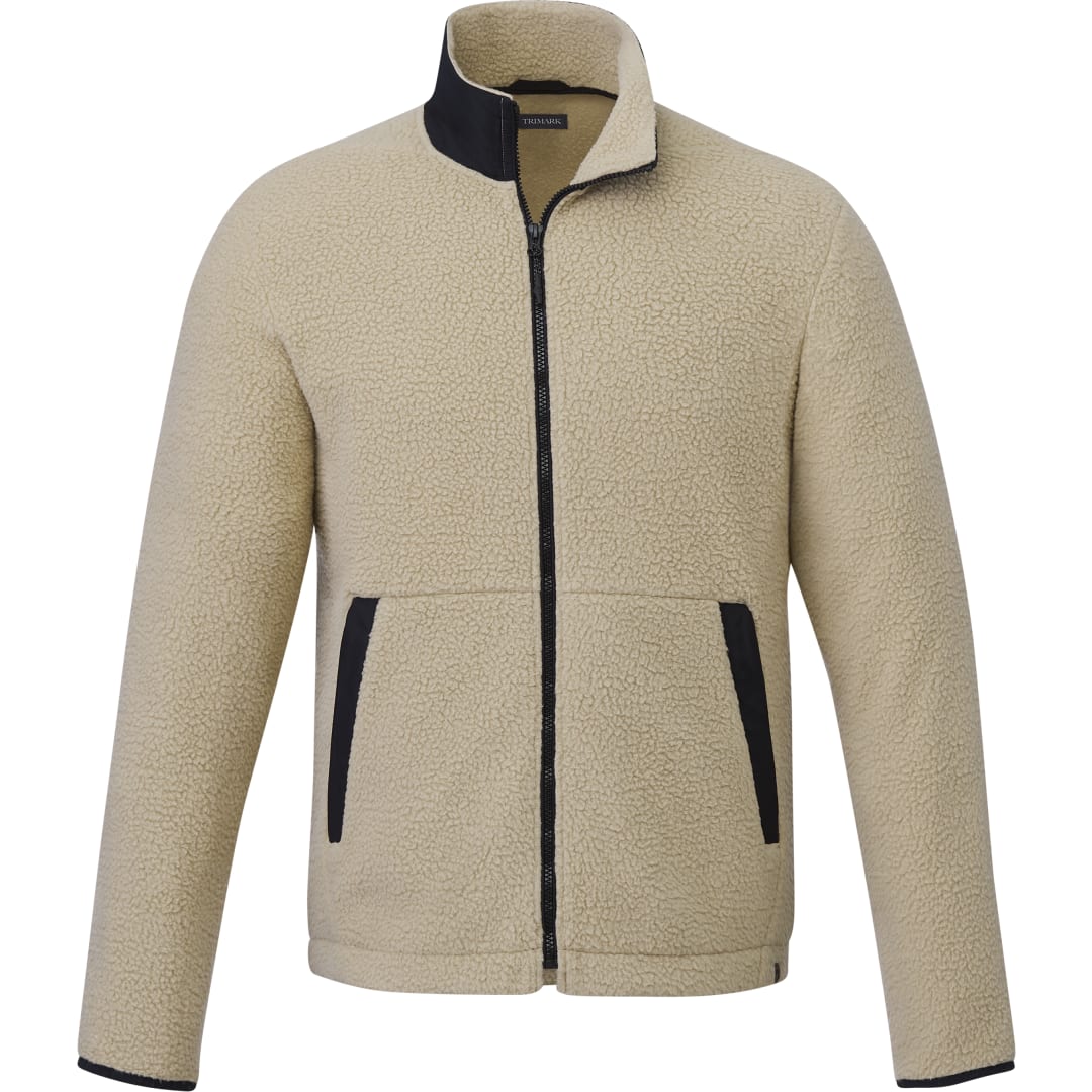 Black Men's KAHUZI Eco Full Zip Sherpa - S