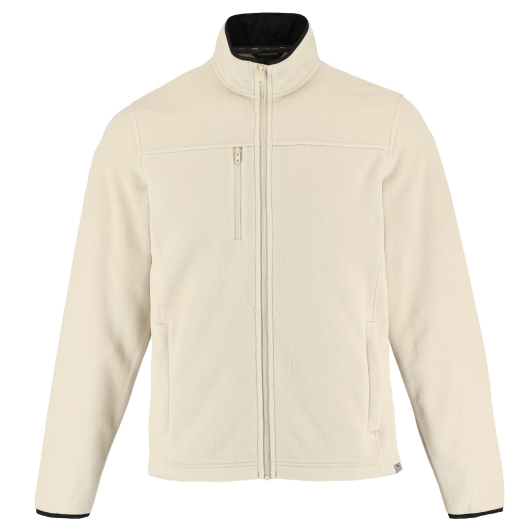 Front View of Brown Roots73 WESTVILLE Eco Microfleece Full Zip - Men's - S