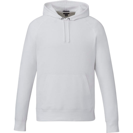 Front View of White Unisex DAYTON Classic Fleece Hoody - XS