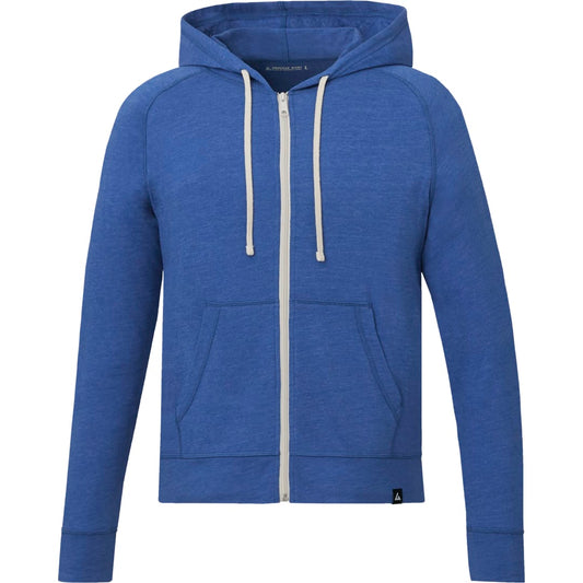 Front View of Blue American Giant Lightweight Full Zip - Men's - S