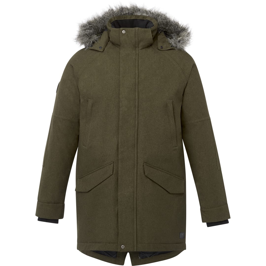 Front View of Green Men's BRIDGEWATER Roots73 Insulated Jacket - S