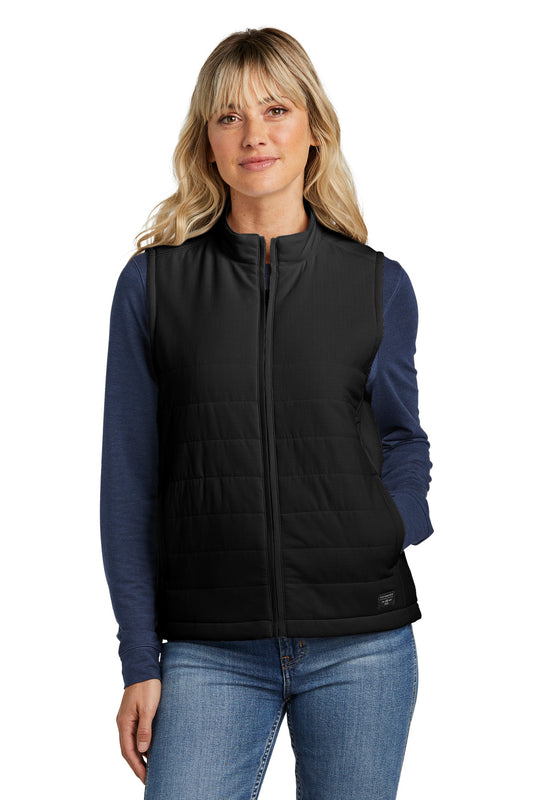 Front View of Black TravisMathew Women's Cold Bay Vest TM1LD002 - S