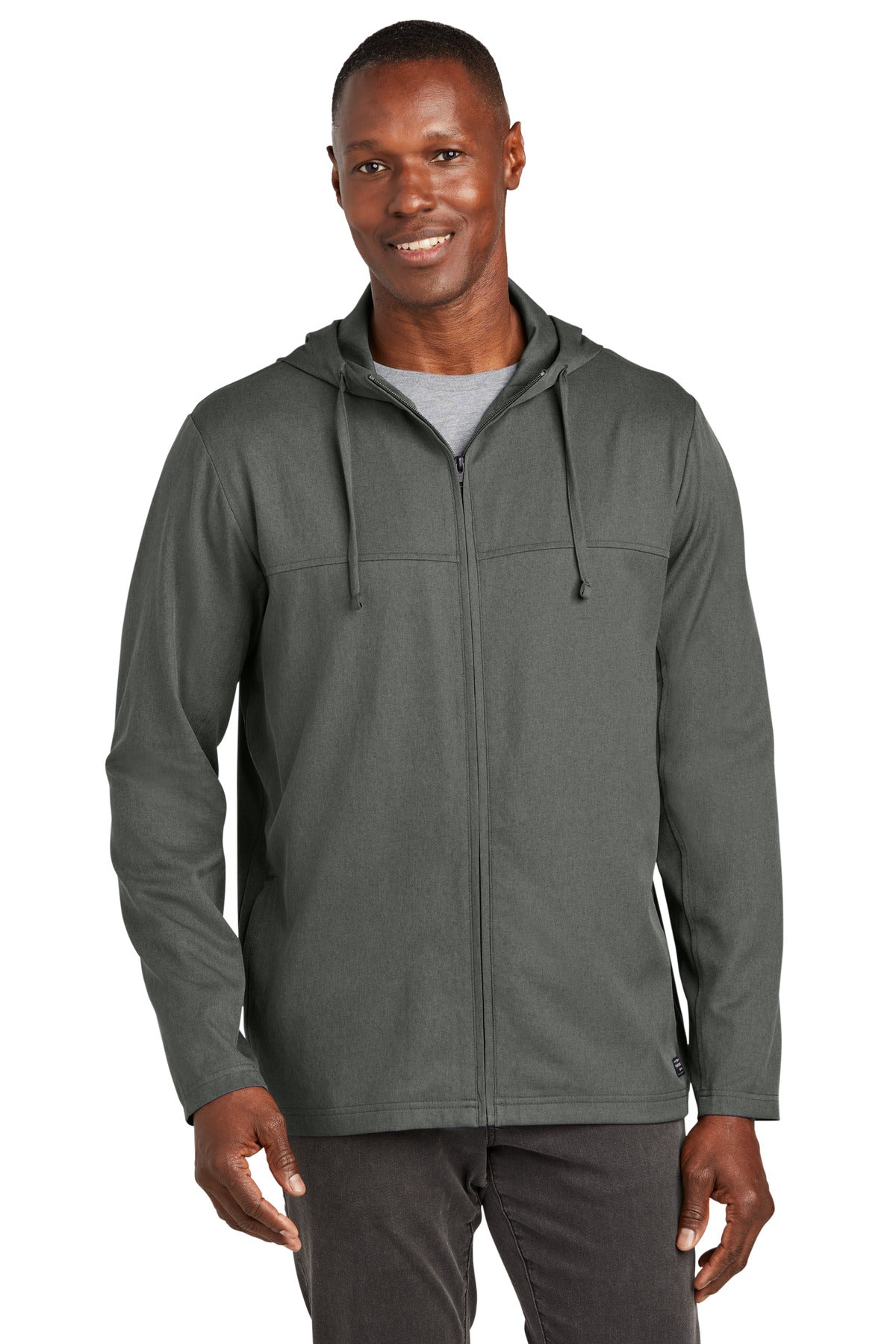 SanMar TM1MZ338_darkgreyheather_model_front.jpg