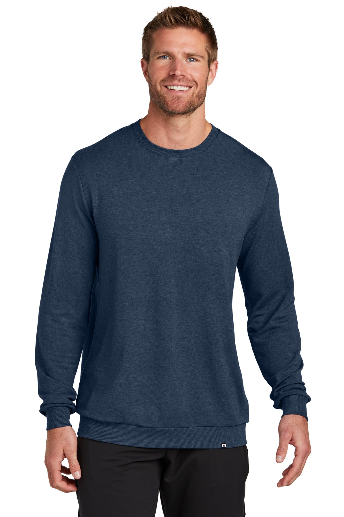 Front View of BlNightsHt TravisMathew Long Weekend Crew TM1MZ342 - S