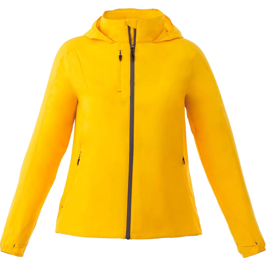 Front View of Yellow Women's Flint Lightweight Jacket - XS
