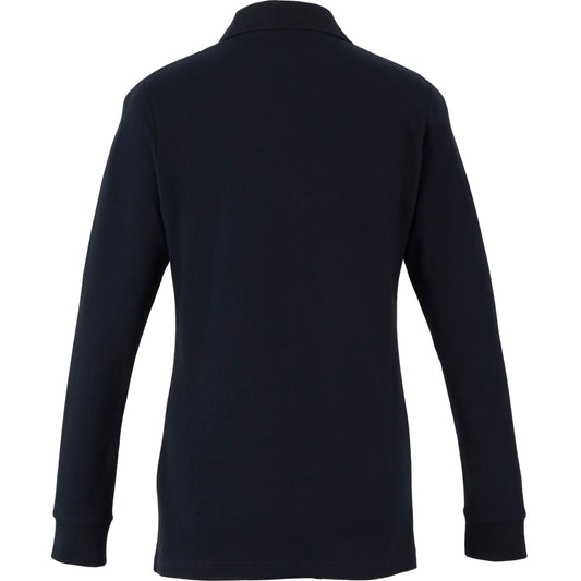PALO Long Sleeve 100% Cotton Pique Polo - Women's