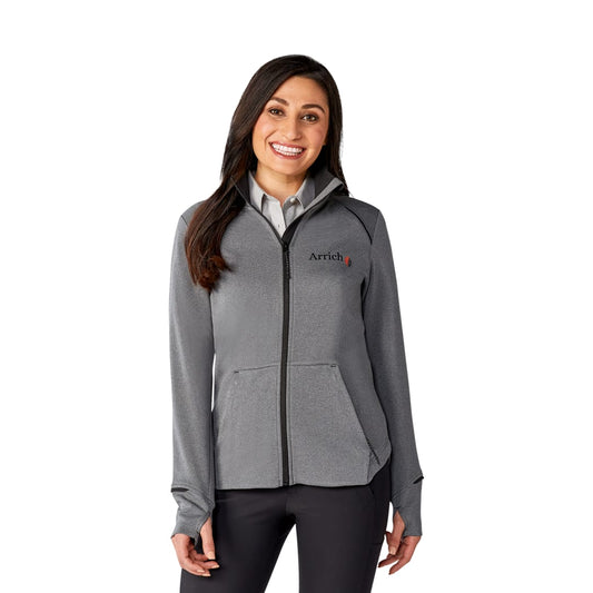 Front View of Black Women's TAMARACK Full Zip Jacket - XS