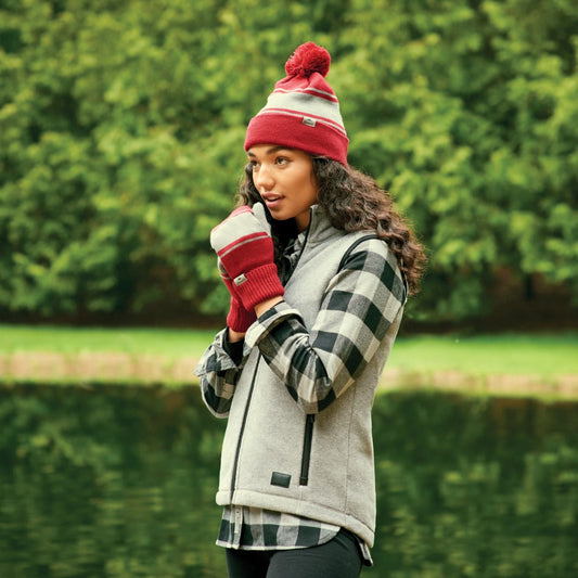 Front View of Grey Women's WILLOWBEACH Roots73 Mfc Vest - XS