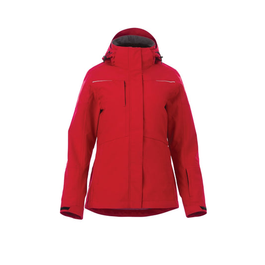 Front View of Red Women's YAMASKA 3-in-1 Jacket - XS
