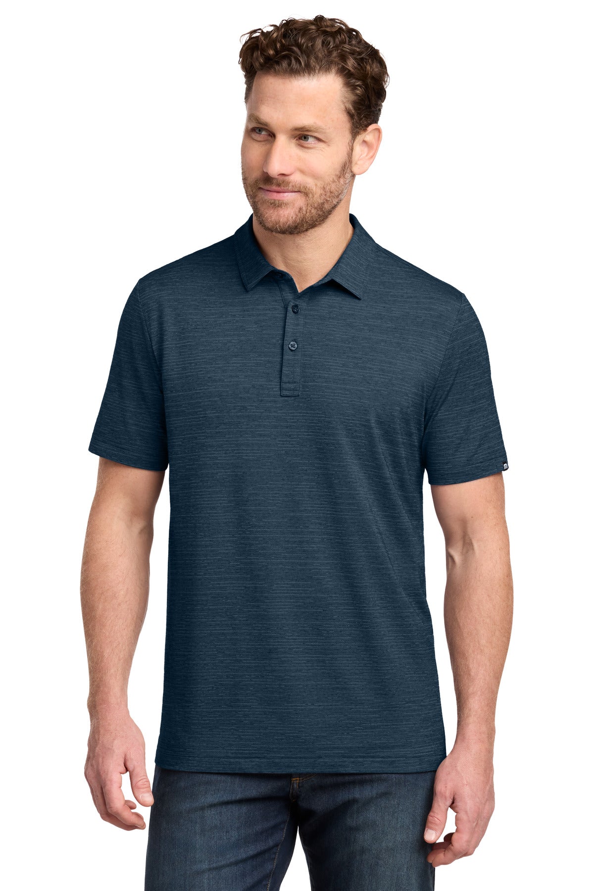 SanMar TMA46371_vintageindigoheather_model_front.jpg