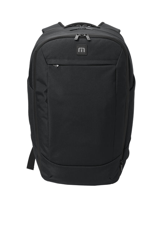 Front View of Black TravisMathew Lateral Backpack TMB107