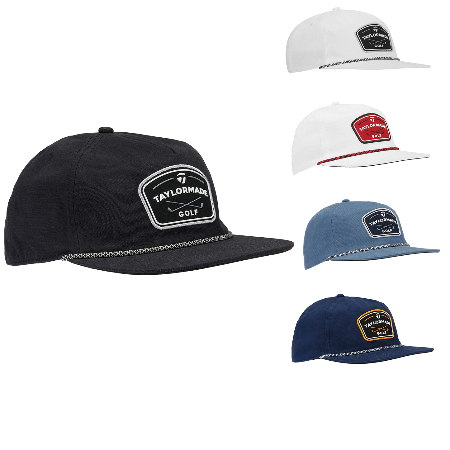 Black TaylorMade Lifestyle Rope Golf Cap